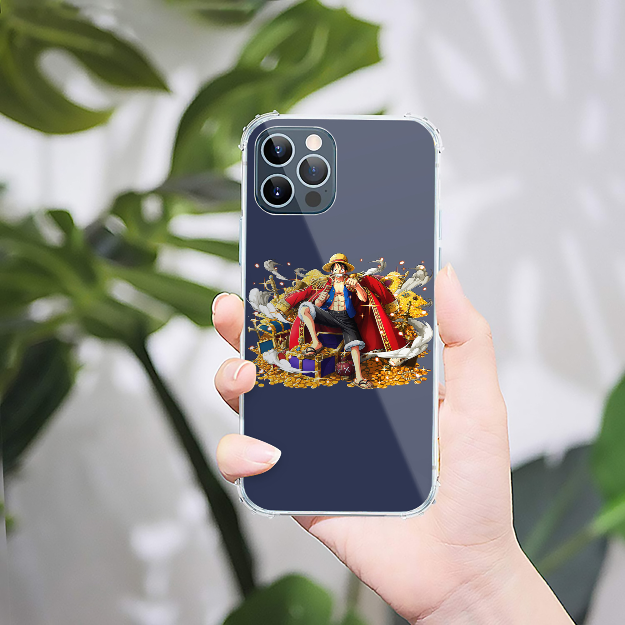 （画像用） ワンピース モンキー・D・ルフィ ONE PIECE Monkey D. Luffy 【iPhone 12シリーズ対応】透明スマホケース（クリアソフトケース）